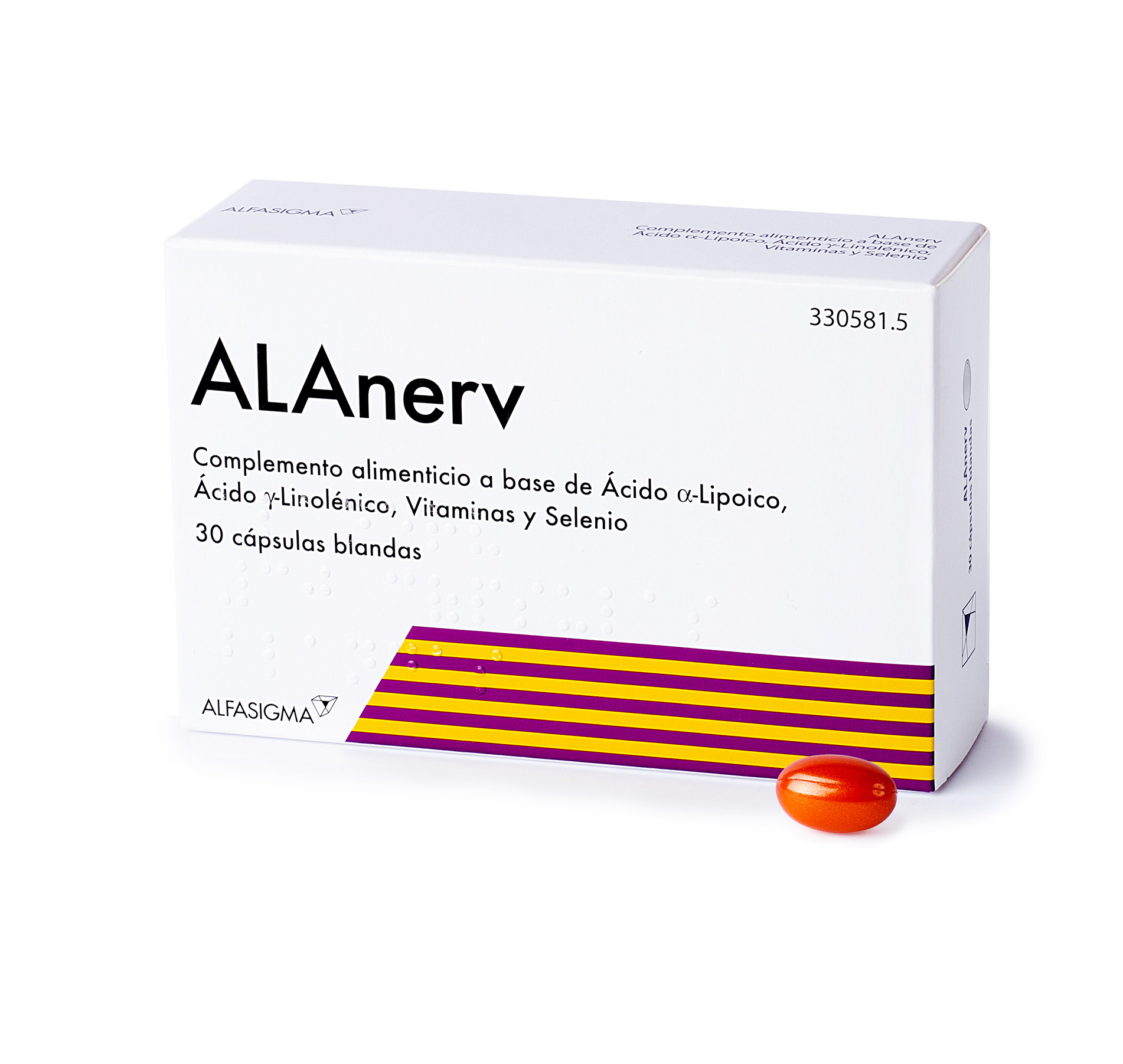 Alanerv 30 cápsulas blandas